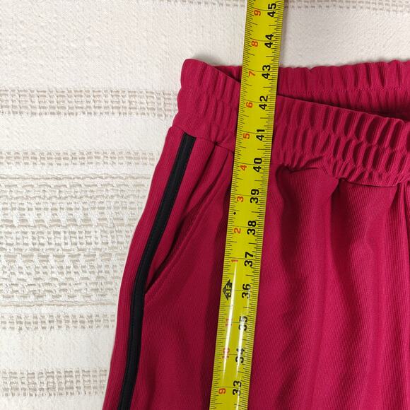 Self Esteem Wide Leg Dark Pink Athletic Pants Size Large New With Tags - Picture 4 of 9